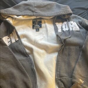 Okie Dokie Gray Jacket with White Accents